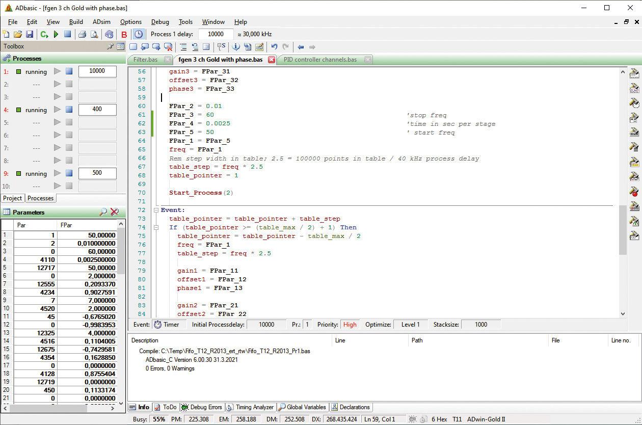 ADbasic Programmcode